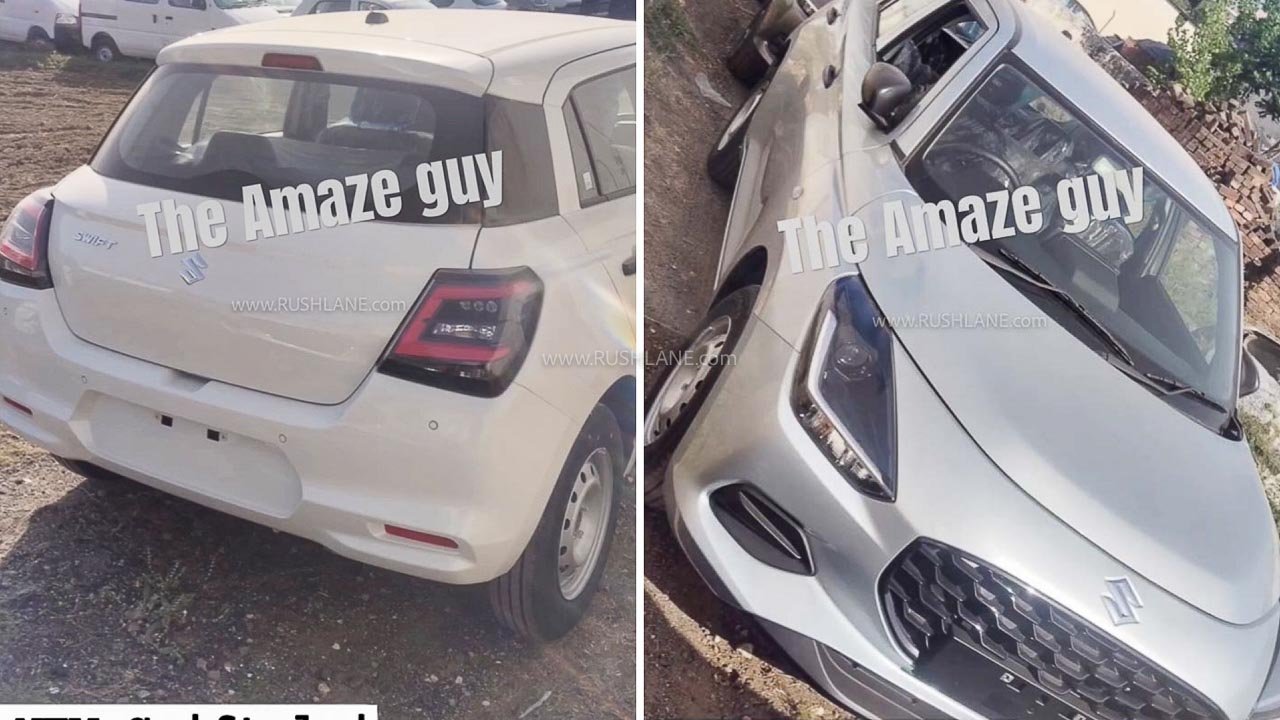 2024 Maruti Swift LXI variant images leaked before launch in India